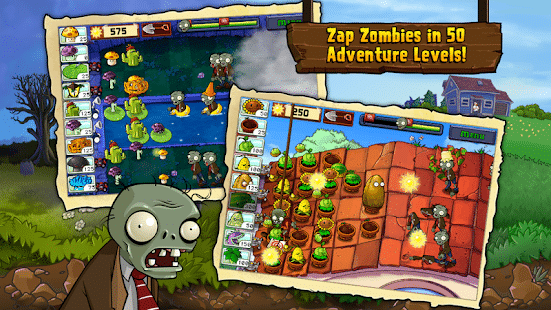 تحميل لعبة Plants vs Zombies Free مهكرة للاندرويد