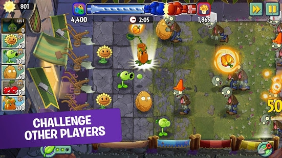 تحميل لعبة 2023 Plants vs Zombies 2 مهكرة للأندرويد