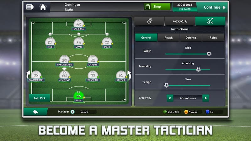 تحميل لعبة Soccer Manager 2019 مهكرة (آخر إصدار)