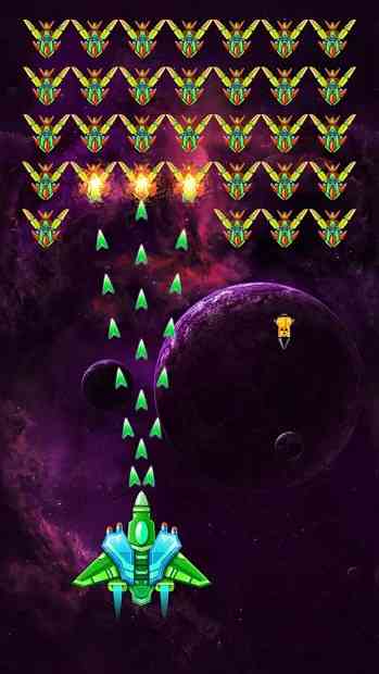 تحميل لعبة Galaxy Attack: Alien Shooter مهكرة للأندرويد