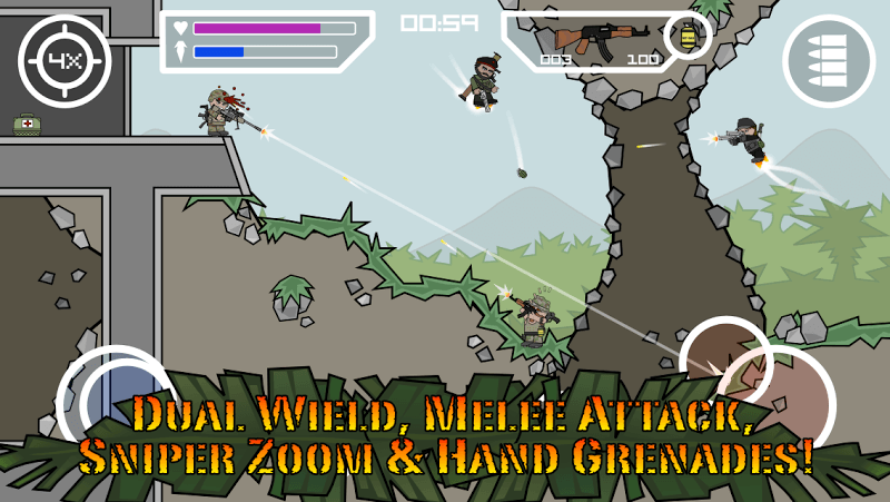 تحميل لعبة Doodle Army 2: Mini Militia مهكرة