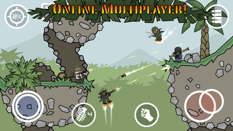 تحميل لعبة Doodle Army 2: Mini Militia مهكرة