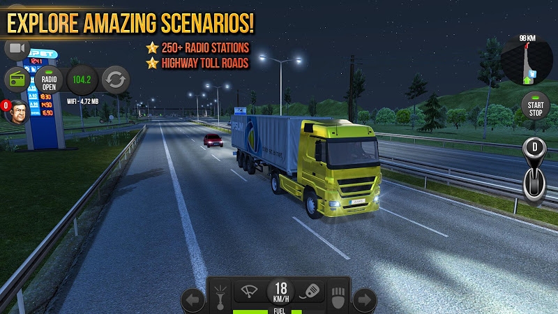 تحميل لعبة Truck Simulator 2018: Europe مهكرة للأندرويد