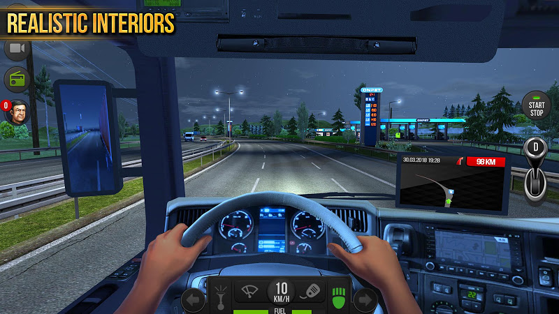 تحميل لعبة Truck Simulator 2018: Europe مهكرة للأندرويد