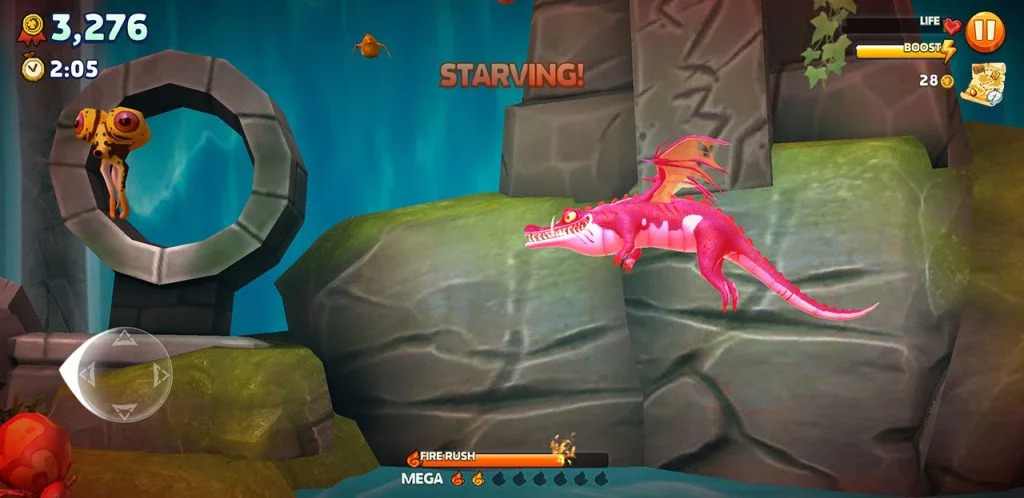 تحميل لعبة Hungry Dragon مهكرة للأندرويد