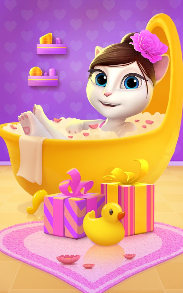 تحميل لعبة My Talking Angela مهكرة للأندرويد