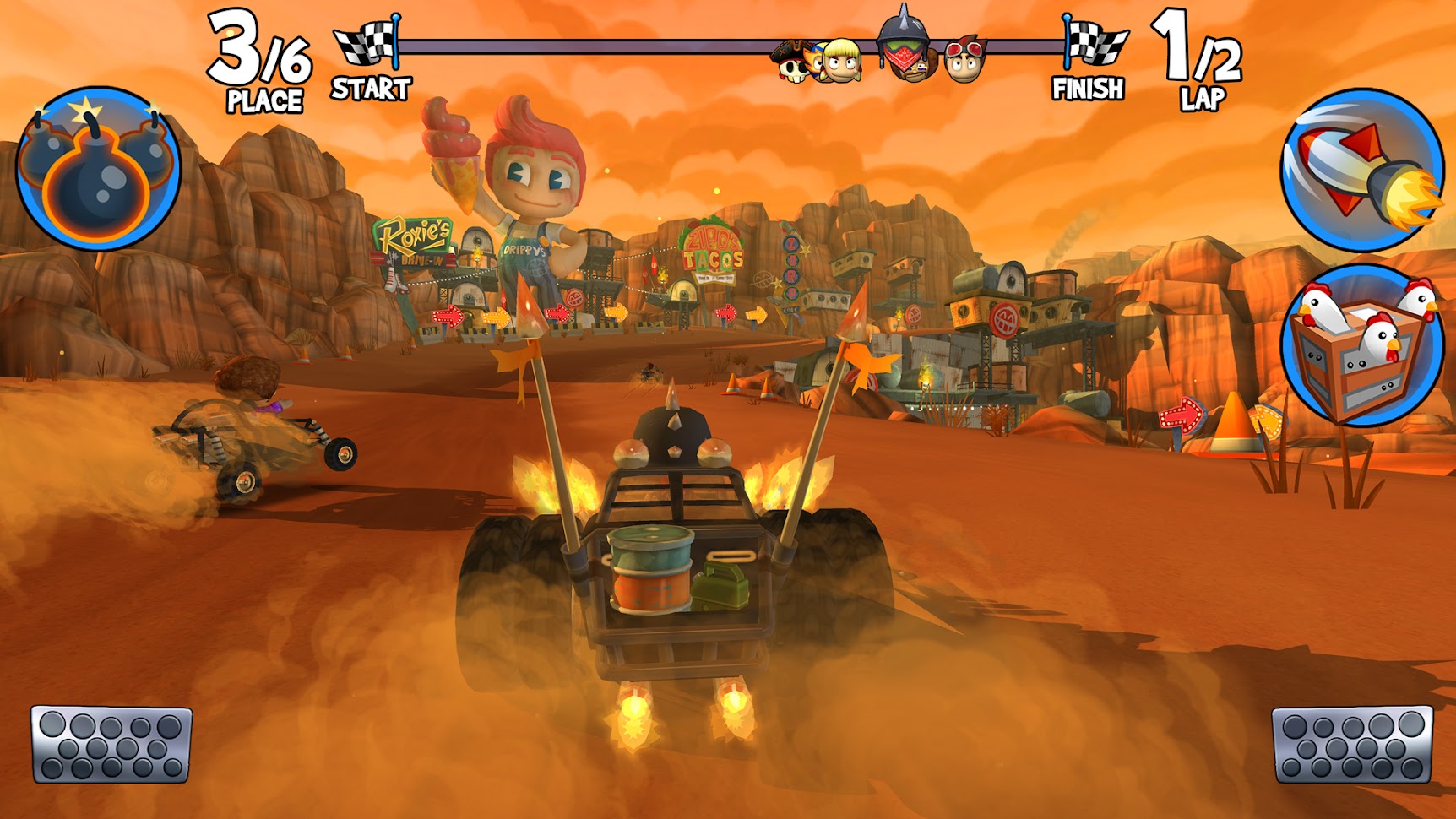 تحميل لعبة Beach Buggy Racing 2 مهكرة لـ أندرويد