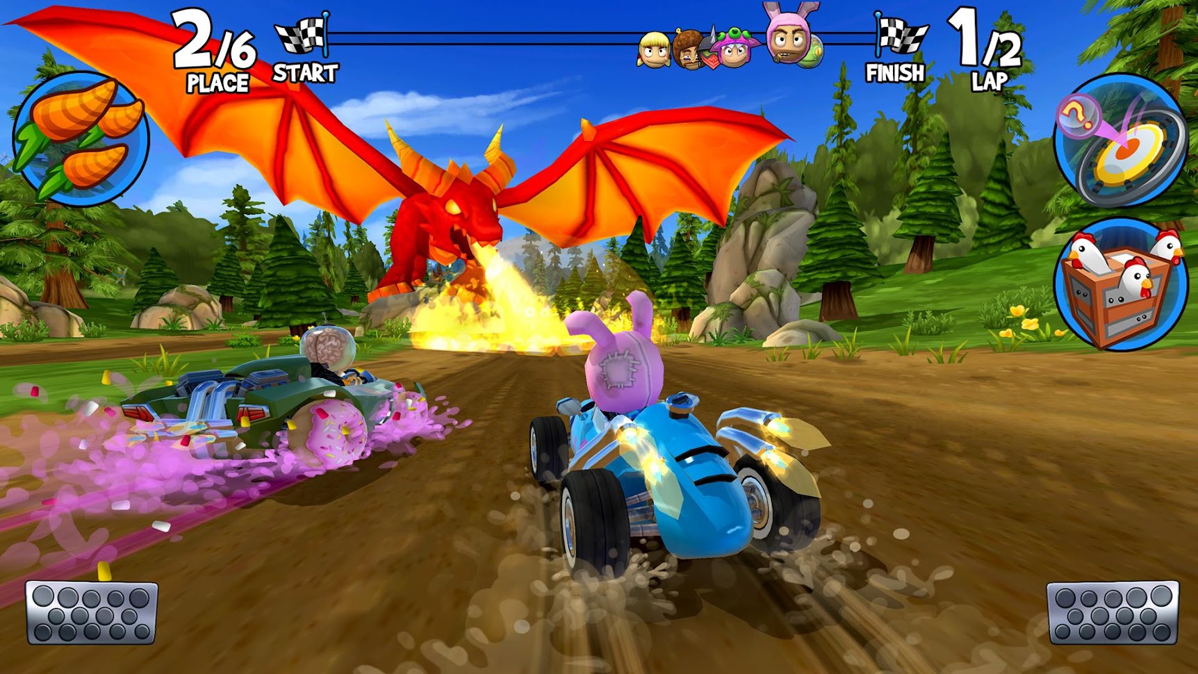 تحميل لعبة Beach Buggy Racing 2 مهكرة لـ أندرويد