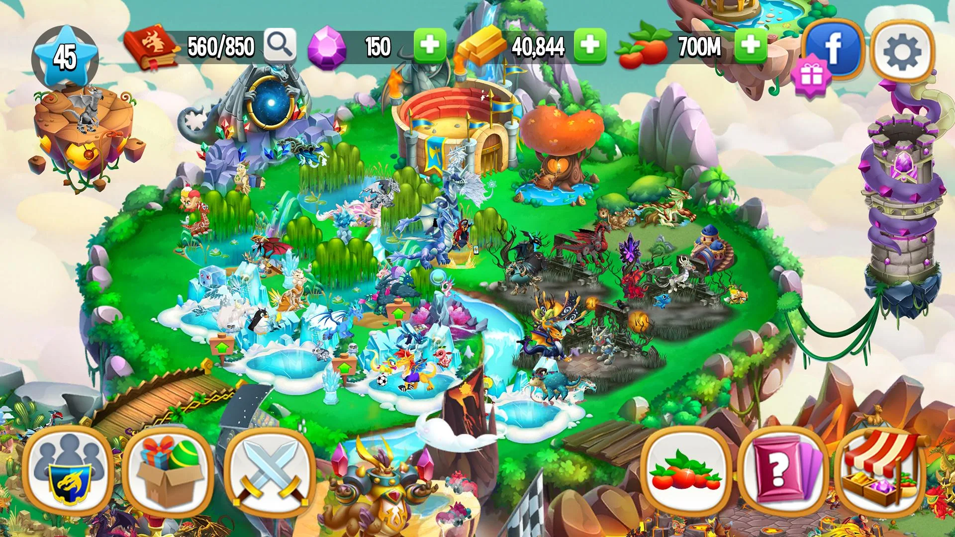 تحميل لعبة Dragon City مهكرة للأندرويد