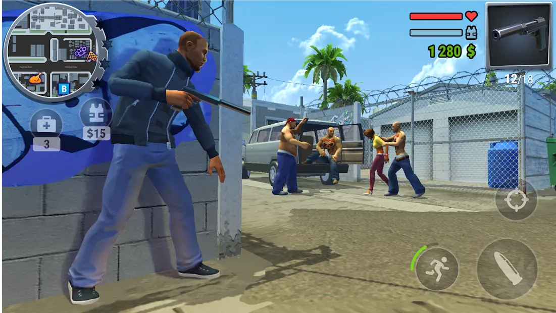 تحميل لعبة Gangs Town Story [آخر نسخة] مهكرة للأندرويد